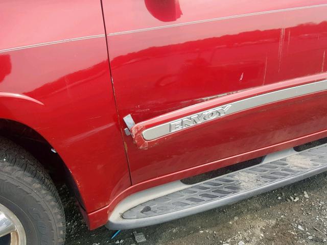 1GKDT13S432216183 - 2003 GMC ENVOY RED photo 9