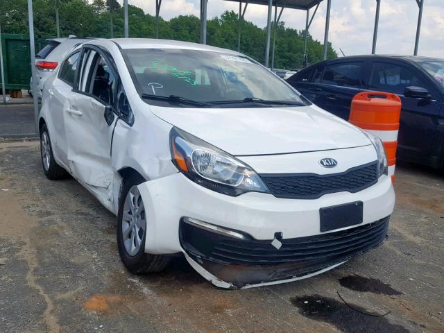 KNADM4A35G6689995 - 2016 KIA RIO LX WHITE photo 1