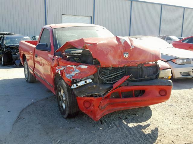 1B7FL26P3VS143862 - 1997 DODGE DAKOTA RED photo 1