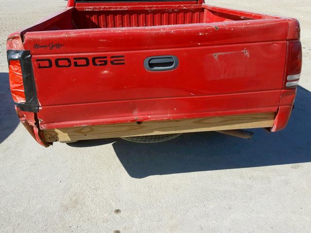 1B7FL26P3VS143862 - 1997 DODGE DAKOTA RED photo 6