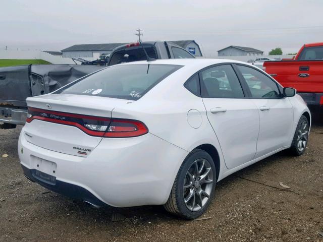 1C3CDFBB1ED907492 - 2014 DODGE DART SXT WHITE photo 4