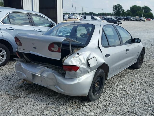 1G1JC524217243609 - 2001 CHEVROLET CAVALIER B SILVER photo 4