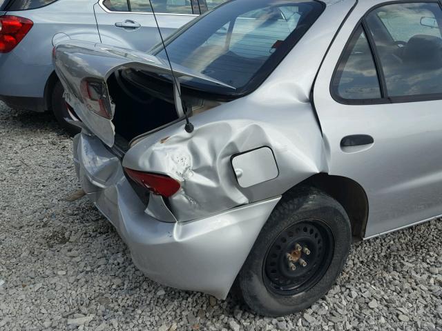 1G1JC524217243609 - 2001 CHEVROLET CAVALIER B SILVER photo 9