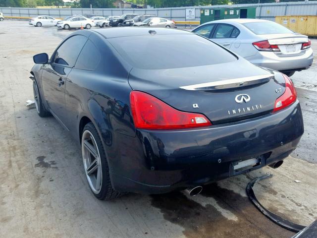 JN1CV6ELXAM152918 - 2010 INFINITI G37 BLACK photo 3