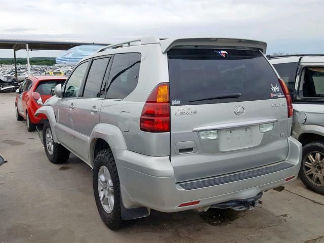 JTJBT20X240052841 - 2004 LEXUS GX 470 SILVER photo 3