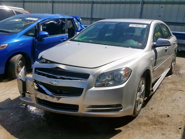 1G1ZH57B58F177505 - 2008 CHEVROLET MALIBU 1LT SILVER photo 2