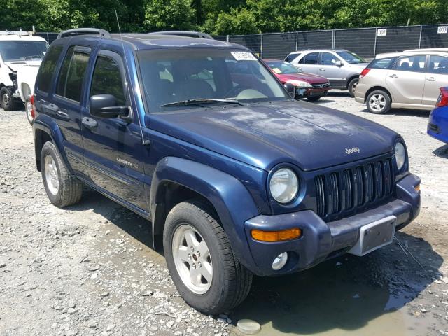 1J4GL58K82W217539 - 2002 JEEP LIBERTY LI BLUE photo 1