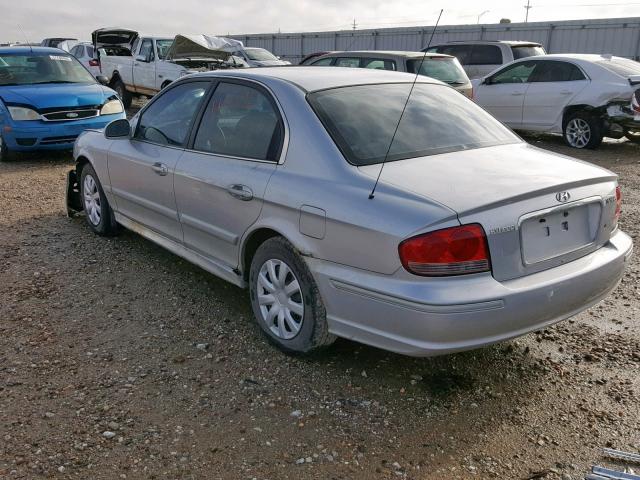 KMHWF25S32A597460 - 2002 HYUNDAI SONATA GL SILVER photo 3