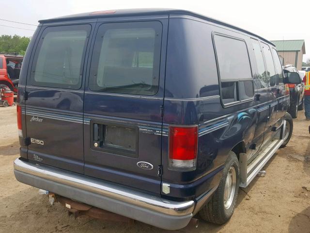 1FDRE14W31HB31161 - 2001 FORD ECONOLINE BLUE photo 4