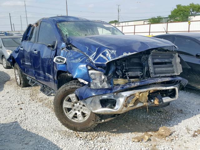 1N6AA1EJ7HN512598 - 2017 NISSAN TITAN S BLUE photo 1