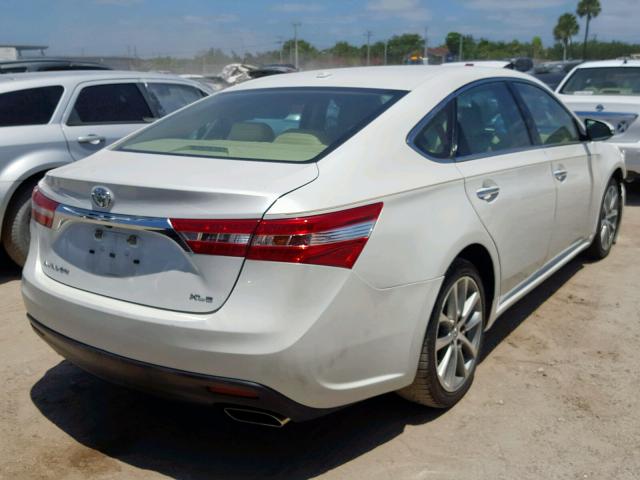 4T1BK1EB8FU158294 - 2015 TOYOTA AVALON XLE WHITE photo 4