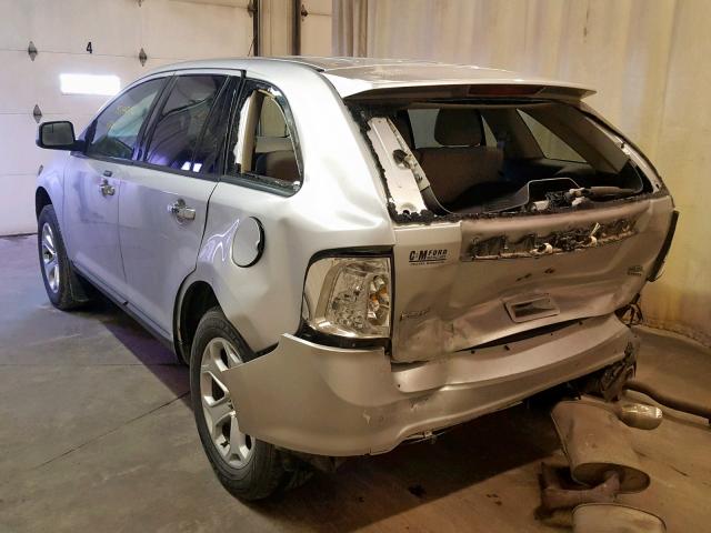 2FMDK4JC5BBA47629 - 2011 FORD EDGE SEL SILVER photo 3