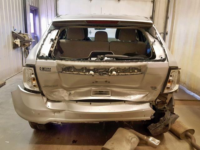 2FMDK4JC5BBA47629 - 2011 FORD EDGE SEL SILVER photo 9