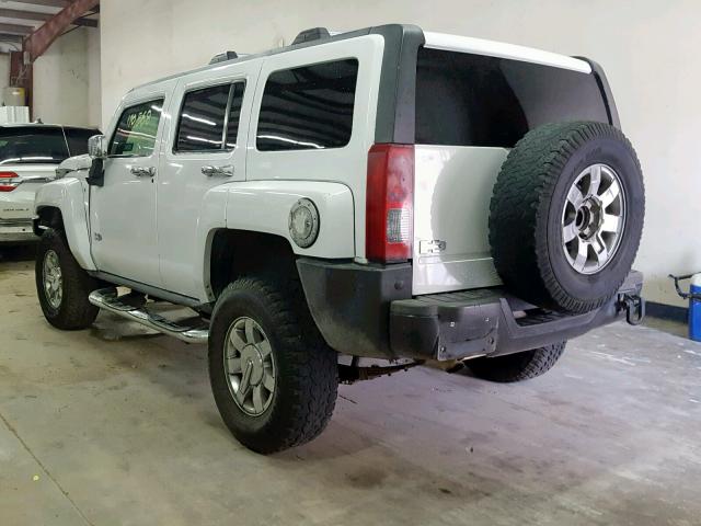 5GTEN13E388152297 - 2008 HUMMER H3 WHITE photo 3