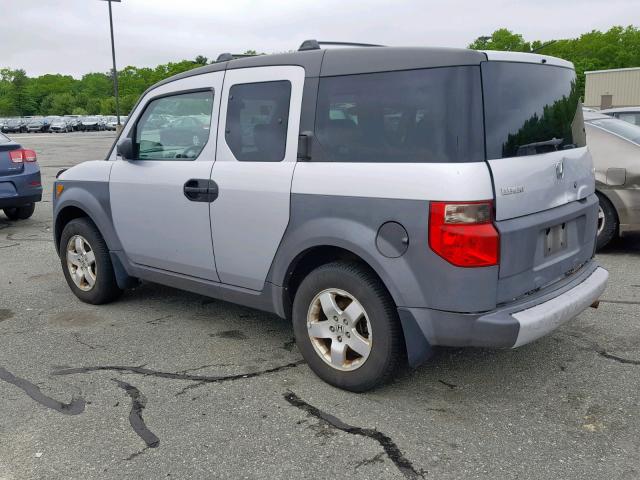 5J6YH28644L002722 - 2004 HONDA ELEMENT EX SILVER photo 3