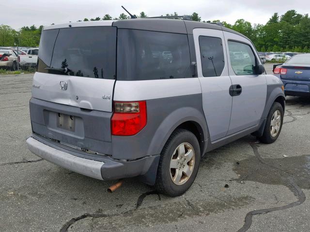 5J6YH28644L002722 - 2004 HONDA ELEMENT EX SILVER photo 4