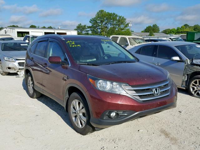 5J6RM3H76EL004231 - 2014 HONDA CR-V EXL BURGUNDY photo 1