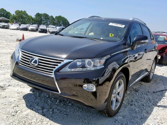 2T2ZK1BA2FC177026 - 2015 LEXUS RX 350 BLACK photo 2