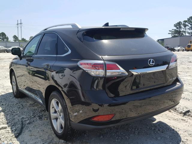 2T2ZK1BA2FC177026 - 2015 LEXUS RX 350 BLACK photo 3