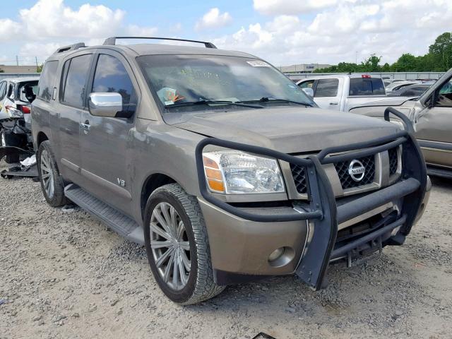 5N1BA08A07N716781 - 2007 NISSAN ARMADA SE TAN photo 1