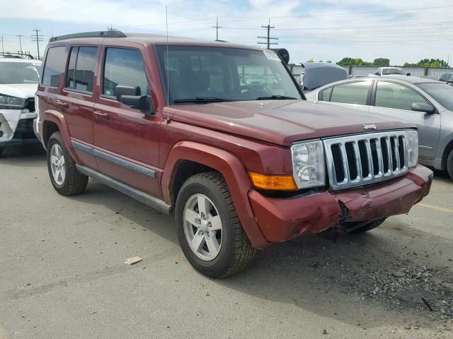 1J8HG48K18C149077 - 2008 JEEP COMMANDER MAROON photo 1