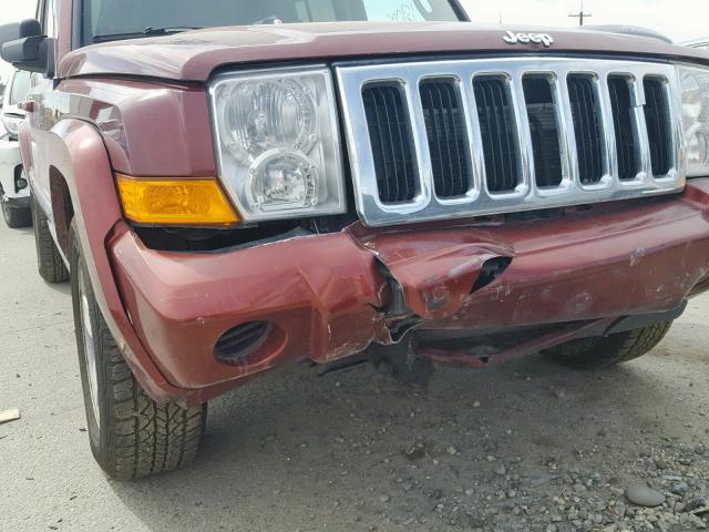 1J8HG48K18C149077 - 2008 JEEP COMMANDER MAROON photo 10