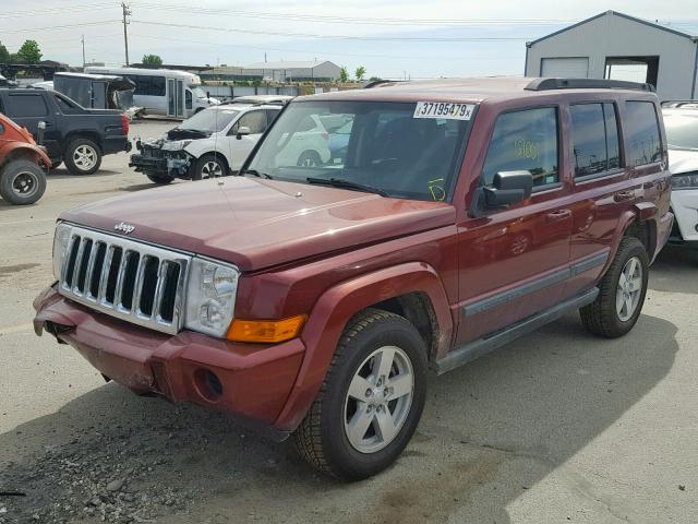 1J8HG48K18C149077 - 2008 JEEP COMMANDER MAROON photo 2