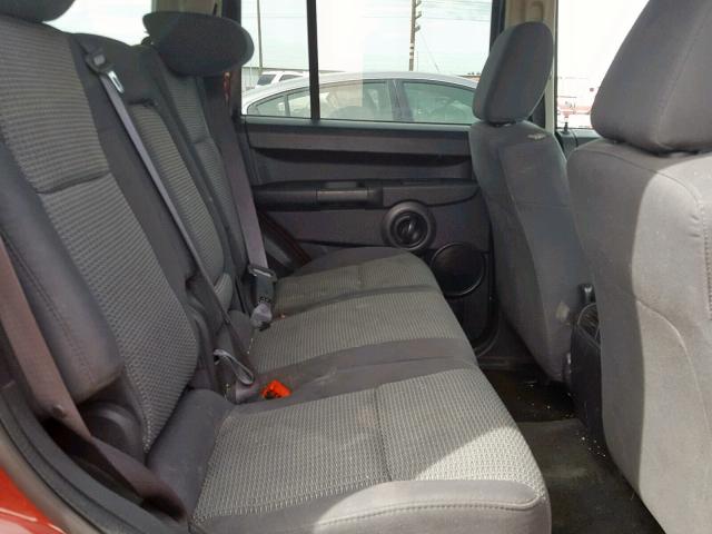 1J8HG48K18C149077 - 2008 JEEP COMMANDER MAROON photo 6