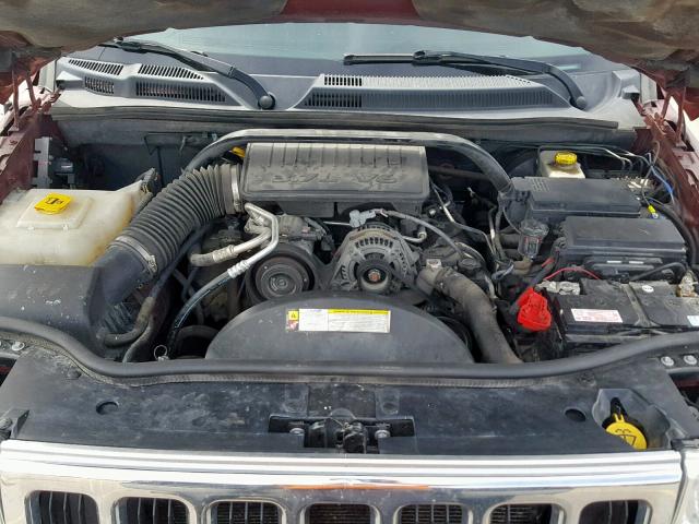 1J8HG48K18C149077 - 2008 JEEP COMMANDER MAROON photo 7