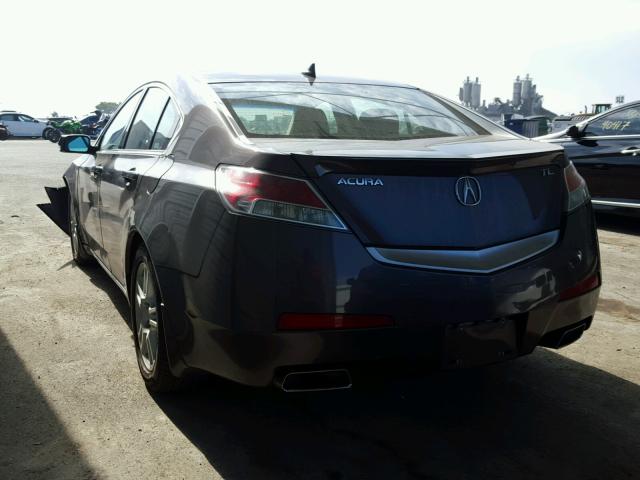 19UUA86579A023767 - 2009 ACURA TL GRAY photo 3