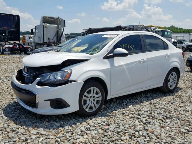 1G1JB5SH0H4178468 - 2017 CHEVROLET SONIC LS WHITE photo 2