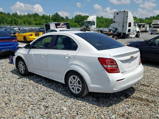 1G1JB5SH0H4178468 - 2017 CHEVROLET SONIC LS WHITE photo 3