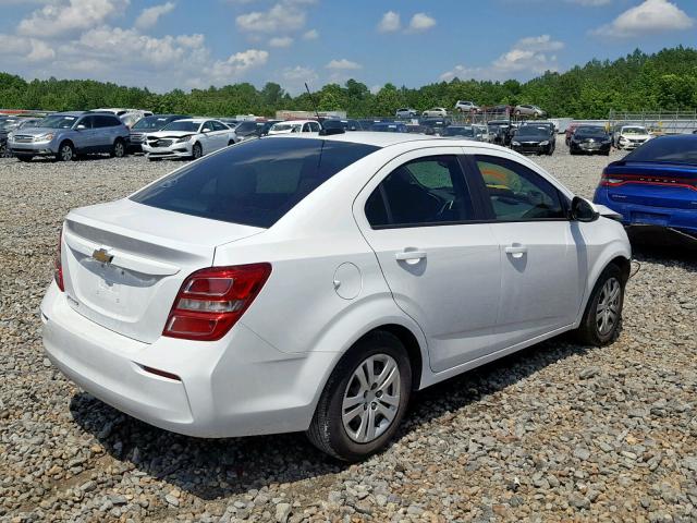 1G1JB5SH0H4178468 - 2017 CHEVROLET SONIC LS WHITE photo 4