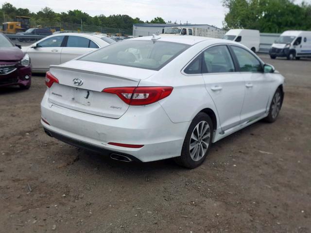 5NPE34AF0GH428798 - 2016 HYUNDAI SONATA SPO WHITE photo 4