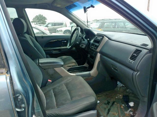 5FNYF18176B030546 - 2006 HONDA PILOT LX BLUE photo 5