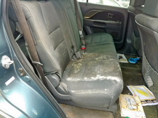 5FNYF18176B030546 - 2006 HONDA PILOT LX BLUE photo 9