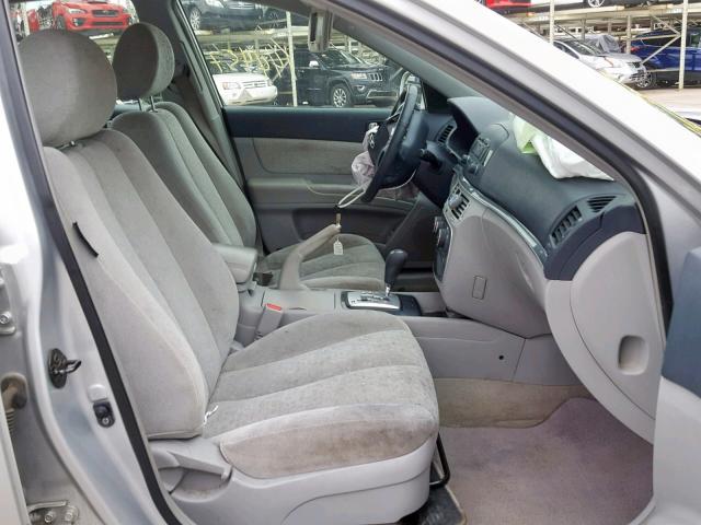 5NPEU46F67H204666 - 2007 HYUNDAI SONATA SILVER photo 5