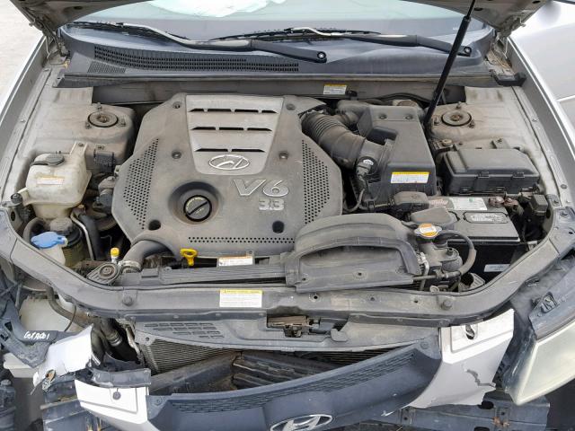 5NPEU46F67H204666 - 2007 HYUNDAI SONATA SILVER photo 7