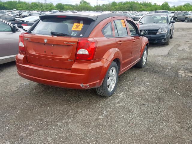 1B3HB48A59D197496 - 2009 DODGE CALIBER SX ORANGE photo 4