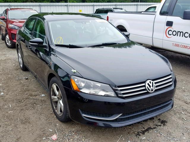 1VWBP7A38DC122855 - 2013 VOLKSWAGEN PASSAT SE BLACK photo 1