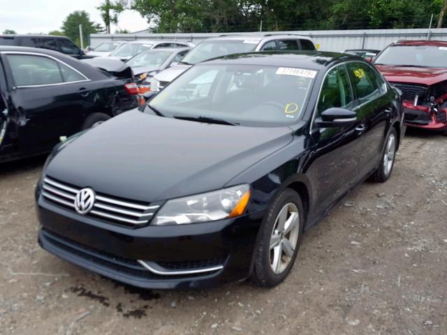 1VWBP7A38DC122855 - 2013 VOLKSWAGEN PASSAT SE BLACK photo 2