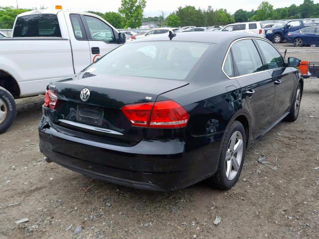 1VWBP7A38DC122855 - 2013 VOLKSWAGEN PASSAT SE BLACK photo 4