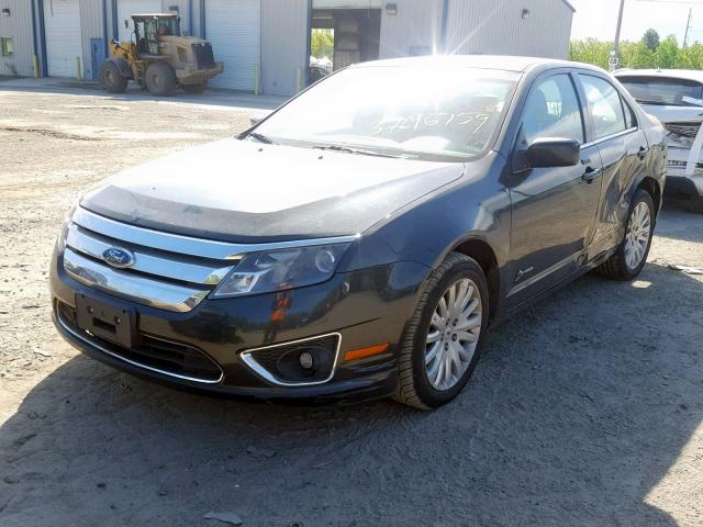 3FADP0L38AR101765 - 2010 FORD FUSION HYB BLACK photo 2