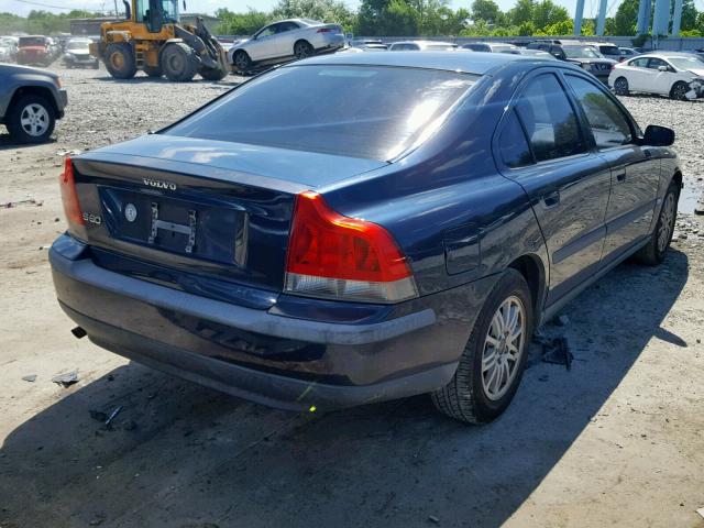 YV1RS61T842376222 - 2004 VOLVO S60 BLUE photo 4