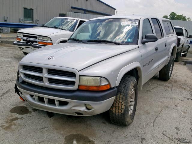 1B7HG2AN51S314365 - 2001 DODGE DAKOTA QUA SILVER photo 2