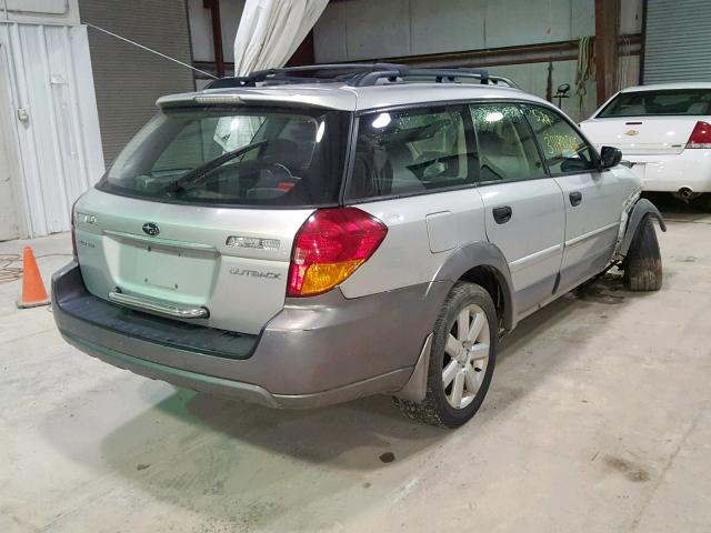 4S4BP61CX67340798 - 2006 SUBARU LEGACY OUT SILVER photo 4