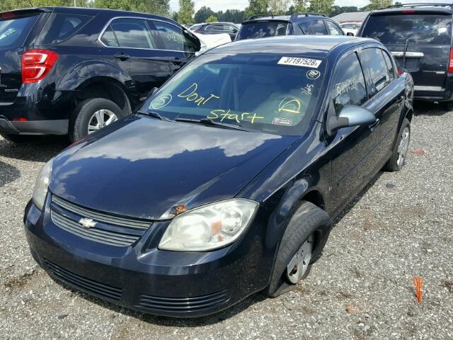 1G1AL58F987152355 - 2008 CHEVROLET COBALT LT BLACK photo 2