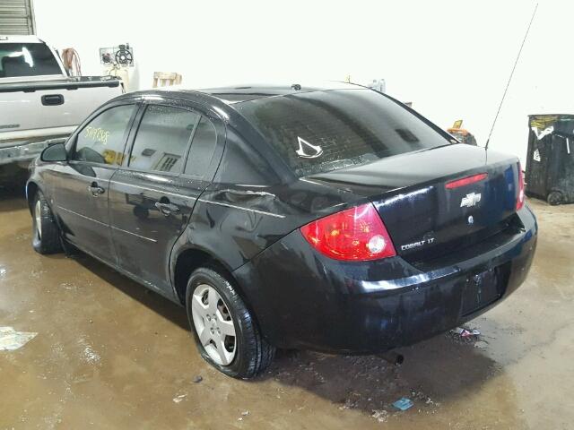 1G1AL58F987152355 - 2008 CHEVROLET COBALT LT BLACK photo 3