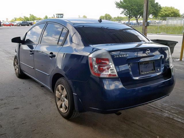 3N1AB61E99L617721 - 2009 NISSAN SENTRA 2.0 BLUE photo 3