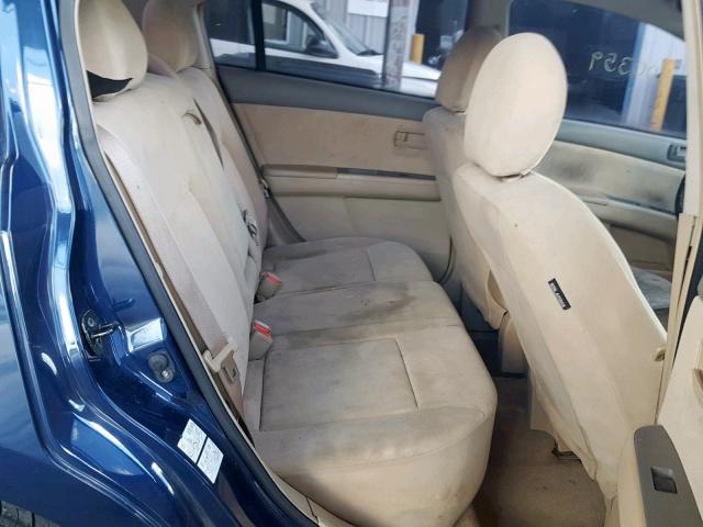 3N1AB61E99L617721 - 2009 NISSAN SENTRA 2.0 BLUE photo 6